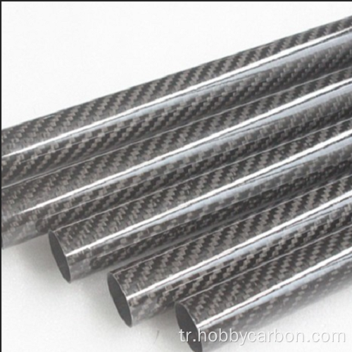 3K dimi mat karbon fiber örgülü tüp